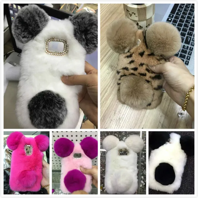 imágenes para Caso de Piel de Conejo lindo de la Panda Para samsung galaxy Gran Primer G530 G360 On5 On7 E5 E7 C5 C7 S5mini s3 4 caliente Cubierta de felpa de Pelo esponjoso imágenes para Caso de Piel de Conejo lindo de la Panda Para samsung galaxy Gran Primer G530 G360 On5 On7 E5 E7 C5 C7 S5mini s3 4 caliente Cubierta de felpa de Pelo esponjoso