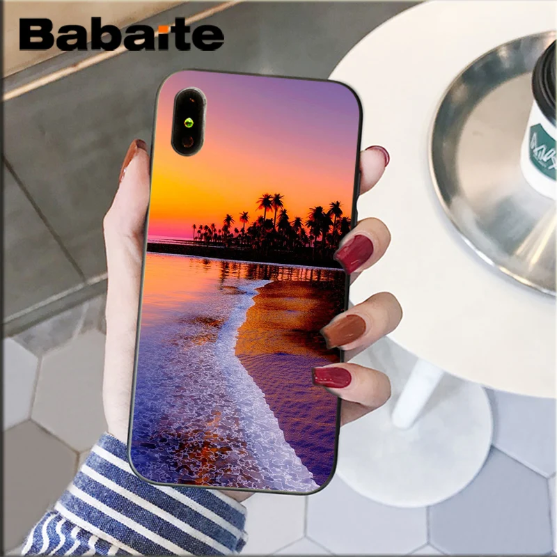 Summer popular Beach Ocean Coconut Trees
