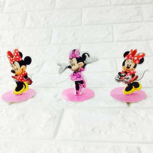 

6PCS/LOT MINNIE MOUSE TABLE DECORATION MINNIE MOUSE THEME TABLE DISPLAY KIDS PARTY FAVORS HAPPY BIRTHDAY PARTY SUPPLIES