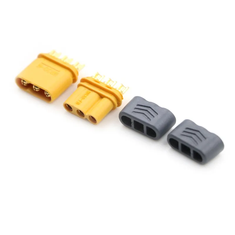 Fiche adaptateur de plaque RC Connecteur mr30 Fiche de connecteur MR30 Connecteurs RC pour moteur brushless multirotor ESC prot/ég/é contre linversion de polarit/é /à courant /élev/é 5 Paires