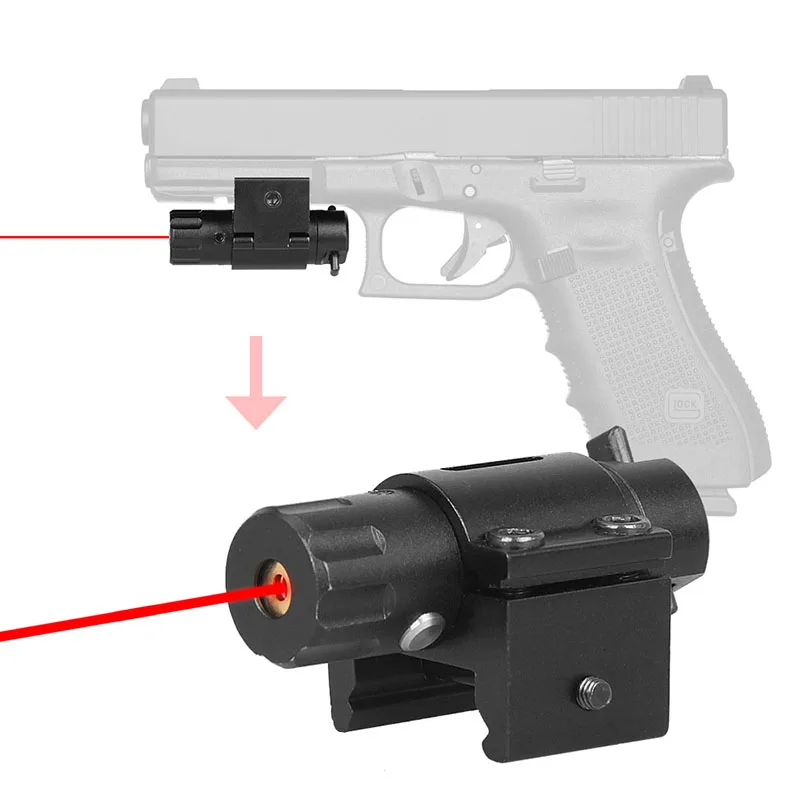 

PPT Tactical Red Laser Sight Black Color Fit 21.2mm Rail For Hunting Rifle gs20-0049