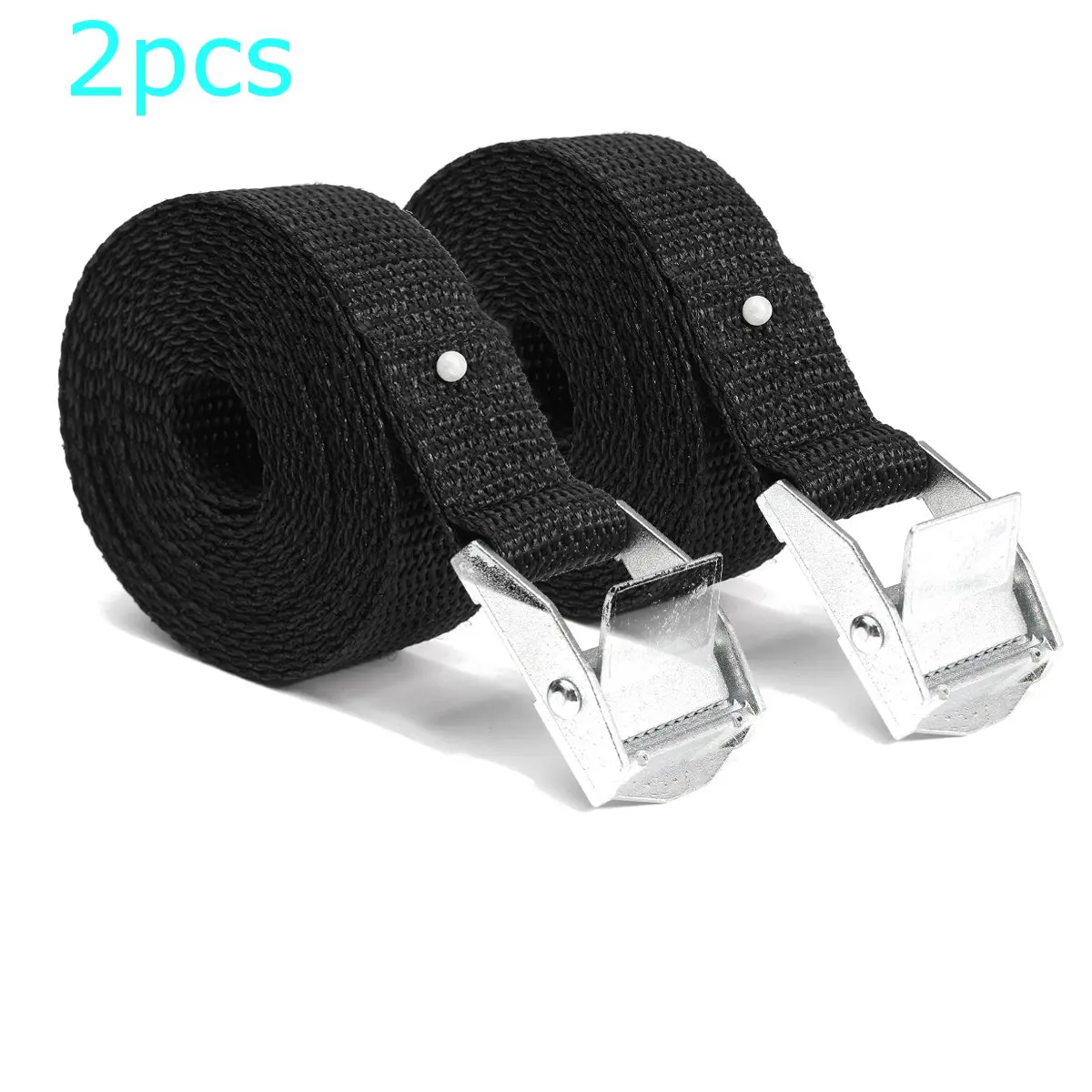 2Pcs Cam Buckle Tie Down Car luggage Cargo Lashing Strap Zinc Alloy