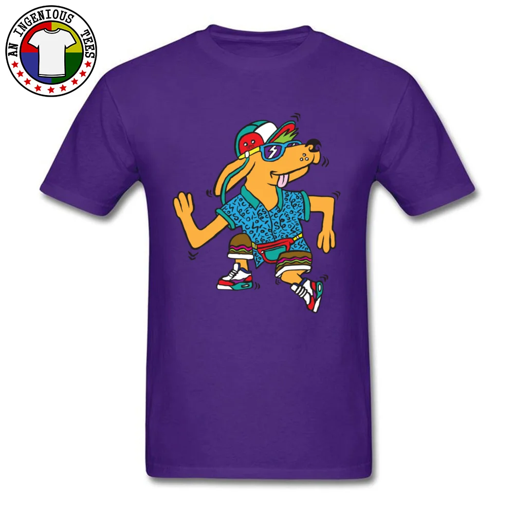 Hip$ter Pup New Design Short Sleeve Camisa T-shirts Cotton Fabric Round Collar Man Tops T Shirt Street Tshirts Thanksgiving Day Hip$ter Pup purple