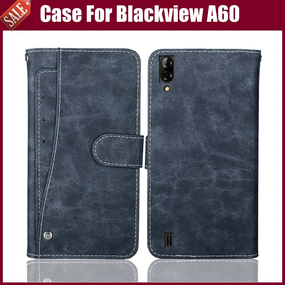 Дизайн! Blackview A60 чехол, Роскошный кошелек, винтажный Флип кожаный чехол, чехол для телефона Blackview A60 с отделениями для карт