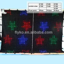 Свет этапа светодиодный дисплей стены занавес светодиодный экран