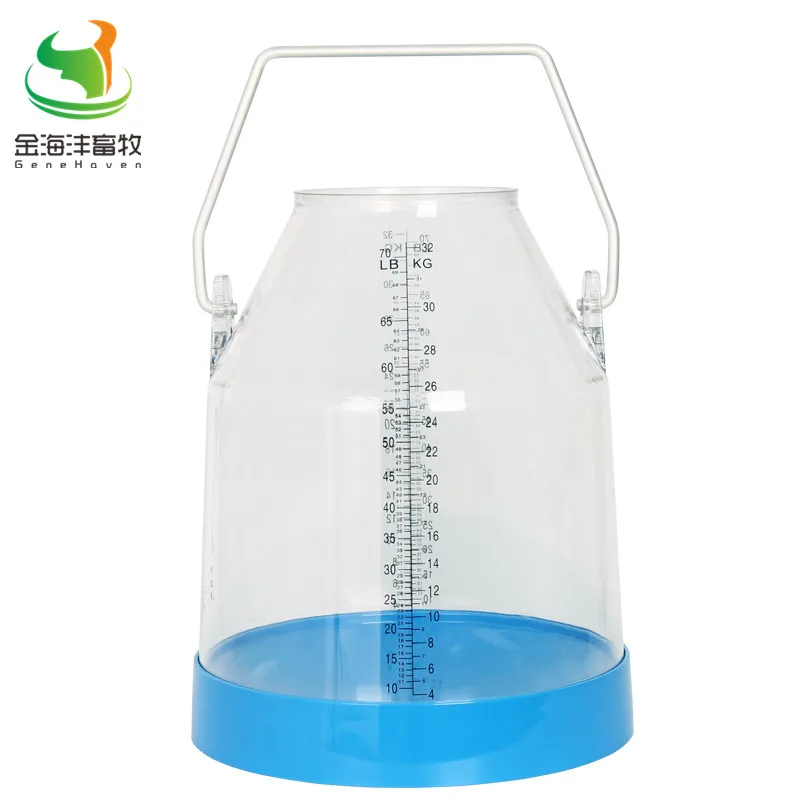 

32 Liter Transparent Milk Bucket for Milking Machine, Milk Can for Dairy Farm, Milk Container