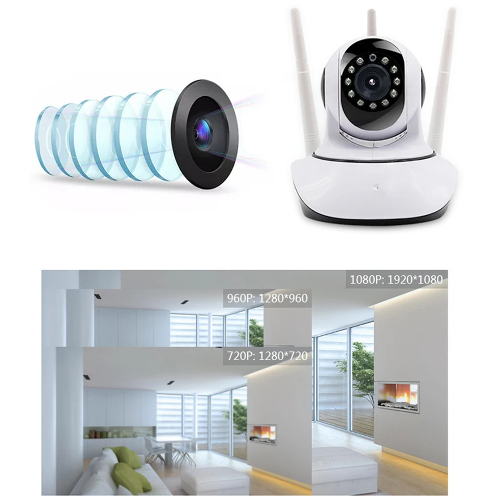 Домашняя ip-камера беспроводная Wifi камера мобильный телефон или ПК 1080 P мониторинг в формате HD и запись ночного видения камеры наблюдения s