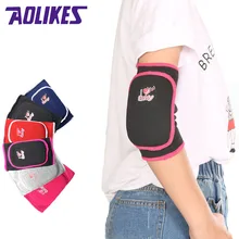 AOLIKES/1 пара, спортивные наколенники для взрослых и детей, налокотники, Детские Регулируемые мягкие налокотники, поддерживающие наколенники, поддерживающие фитнес-зал