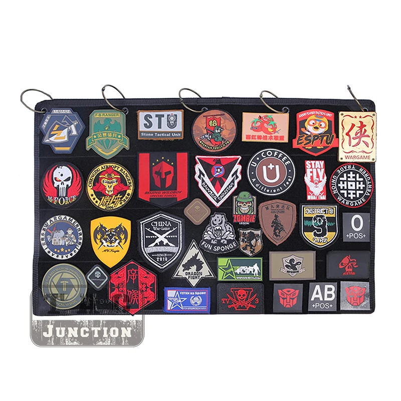 

Emerson Tactical Morale Patch Display Board Roll-Up Grommets Wall Hanging Badge Collection Storage Frame Holder Organizer Panel