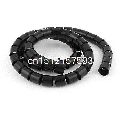 

Flexible Spiral Tube Cable Wire Wrap Computer Cord Management 1M 3Ft Black