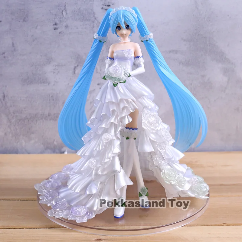 

Hatsune Miku Wedding Dress Ver. 1/7 Scale PVC Painted Figure Collectible Model Toy