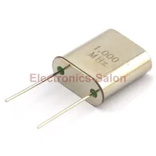 10 шт./партия) 1 МГц Кварцевый резонатор, HC-51/U, 1,000 МГц, 1000 кГц