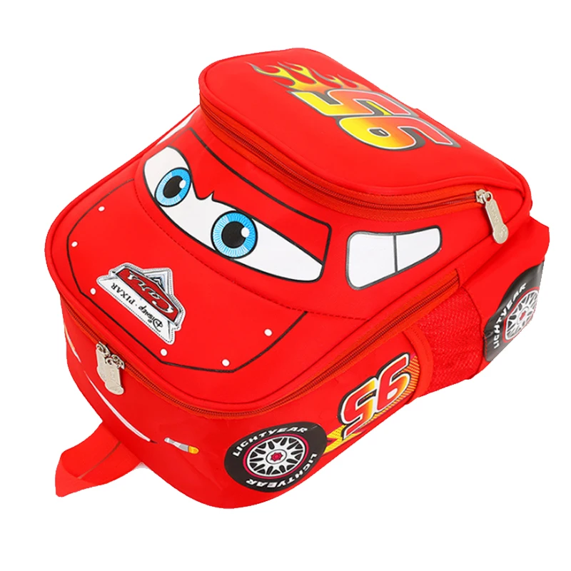 Disney Car Animation Lightning McQueen 3D рюкзак в Детский сад Школьный автомобиль сумка для игрушек Детский дорожный плюшевый рюкзак
