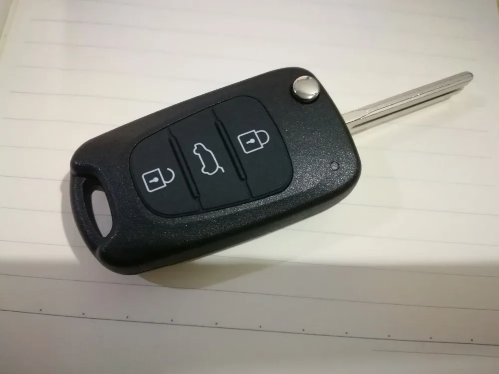 

3 Buttons Flip Folding Remote Auto Car Key Shell Blanks for Kia KeyCase