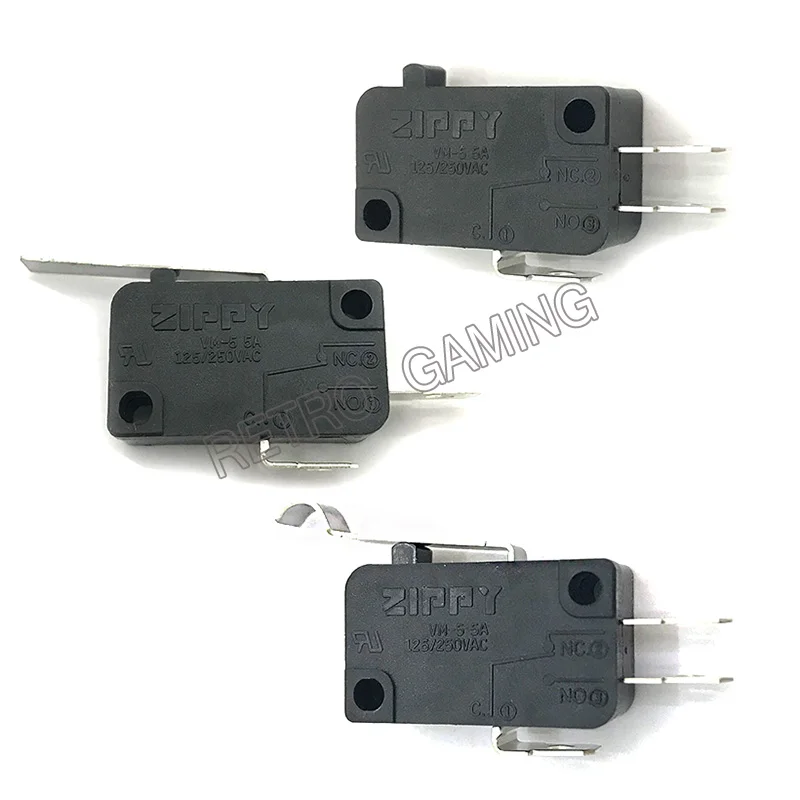 50pcs/lot Original ZIPPY Micro Switches Three Terminals Microswitch 3pin Micro Switche for Arcade Joystick / Button Accessories 100pcs lot high quality zippy micro switches three terminals microswitches 3pin micro switche for arcade joystick accessories