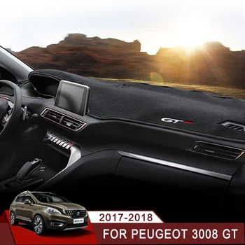 

Car Dashboard Covers Mat Avoid Light Pad Instrument Platform Desk Cushion Carpets For Peugeot 3008 GT 2017 2018 LHD Accessories