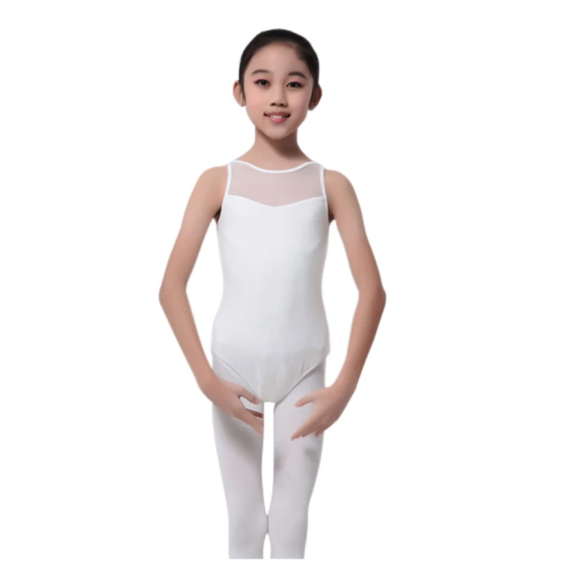 Детское однотонное платье большого размера Vestidos; вечерние платья; детское танцевальное трико для девочек; боди; балетное платье; костюм; топы; S1 - Цвет: white