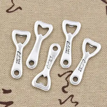 

20pcs Charms Beer Bottle Opener 27x10mm Antique Silver Color Plated Pendants Making DIY Handmade Tibetan Silver Color Jewelry