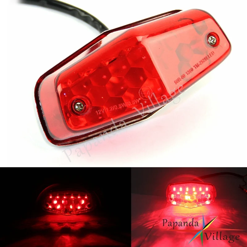 Задний светодиодный фонарь для мотоцикла E-mark E4 Lucas задний стоп-сигнал Harley Yamaha Cafe