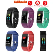 K5 плюс Цвет Экран спортивный браслет на запястье браслет сердечного ритма крови Давление кислорода Фитнес трекер для iPhone 6 S Plus 5S 5 4