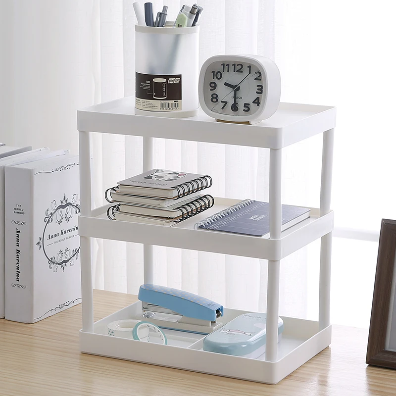 Detachable Office Storage Box White Pen Pencil Makeup Cosmetic Lipstick Sundries Cabinet Rack Articles Organizer