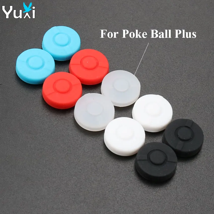 

YuXi 2pcs Grip Stick Grips Cap Joystick Cover Case For Nintend Switch Poke ball Plus Game Controller