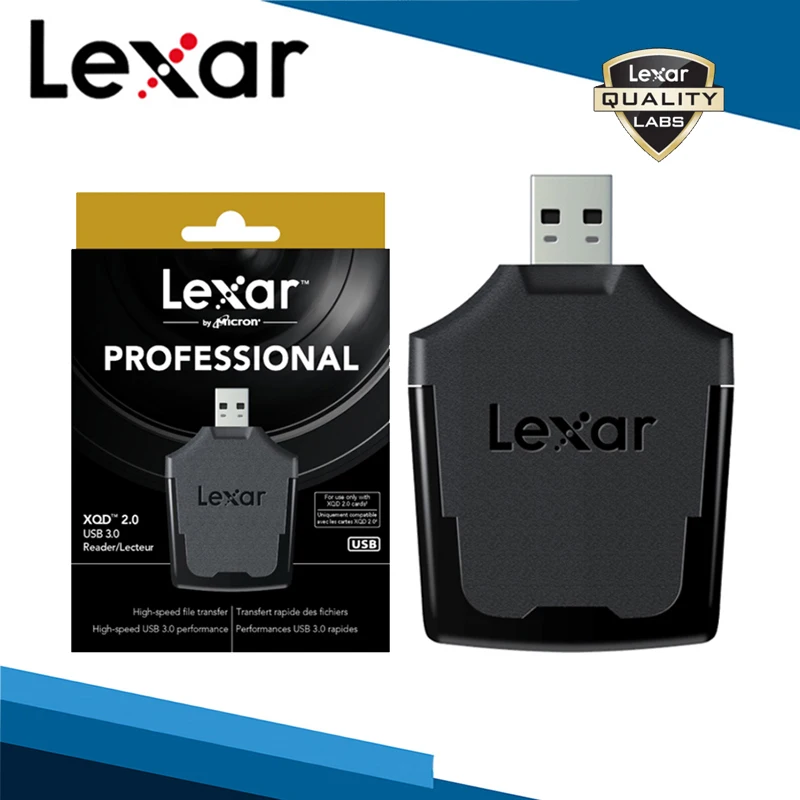 Lexar,, профессиональный, 2933, черный цвет, прямые продажи, настоящий, один USB накопитель, XQD, кардридер, Usb3.0, высокая скорость, быстрая передача