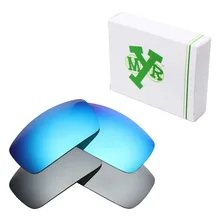 2 пары Mryok поляризованные Сменные линзы для Окли столовой 2006 солнцезащитные очки цвета "ледяной синий" и серебряный Титан