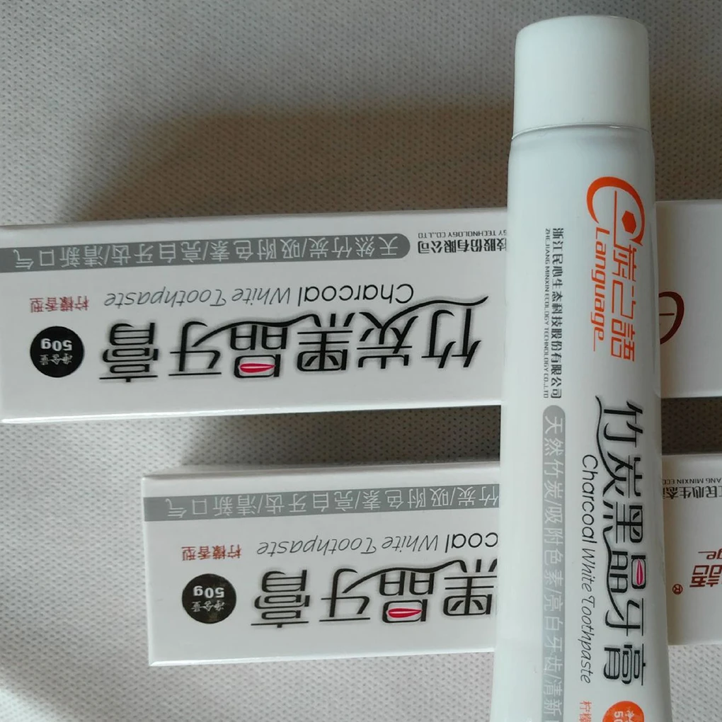 

1PC Bamboo Charcoal 50g Black Toothpaste Teeth Whitening Cleaning Hygiene Dental Cream Dentifrice Oral Care Toothpaste
