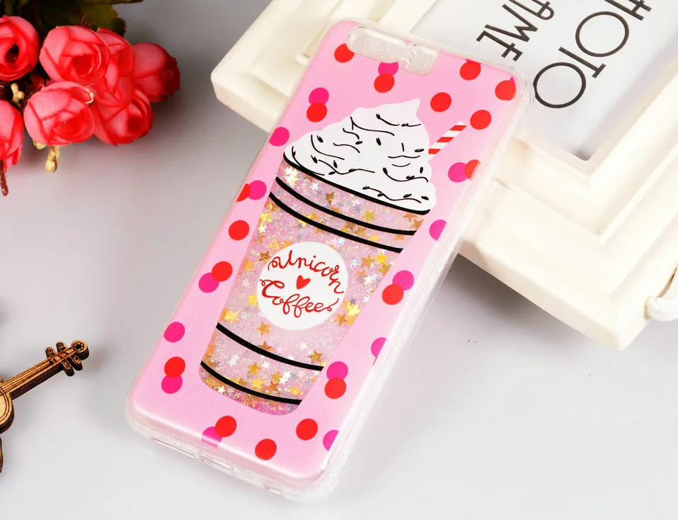 Icoque Fashion Cases for Huawei Honor 9 Case Glitter Silicone Soft Cute Liquid Honor9 Protection Cover for Honor 9 Case Luxury (7)
