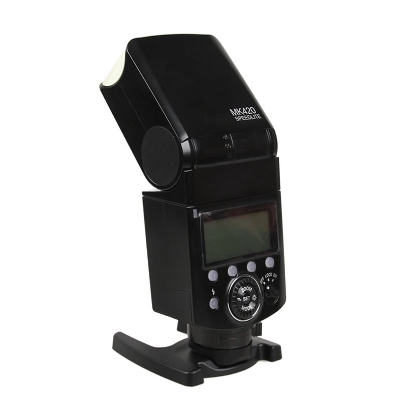 Meike MK-420F ЖК-дисплей мульти-функциональный долговечный литий Батарея Вспышка Speedlite для ЖК-дисплея с подсветкой Fujifilm X100S X100T X30 X70 цифровой Камера