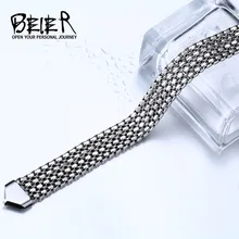 Байер, нержавеющая сталь, модная цепочка, браслеты для мужчин и женщин, стальной цвет, подвеска, жемчужная пряжка, не выцветает, ювелирное изделие, BR-C012