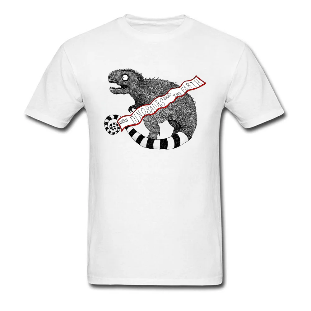 Burton esque Tyrannosaurus Rex O Neck T-shirts Summer Tops Shirts Short Sleeve Funny 100% Cotton Street Tee-Shirts Design Men Burton esque Tyrannosaurus Rex white