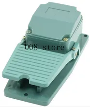 Cabo interruptor momentâneo do piso, frete grátis ac 250v 15a 1no 1nc, interruptor do pé, gland TFS-402 verde