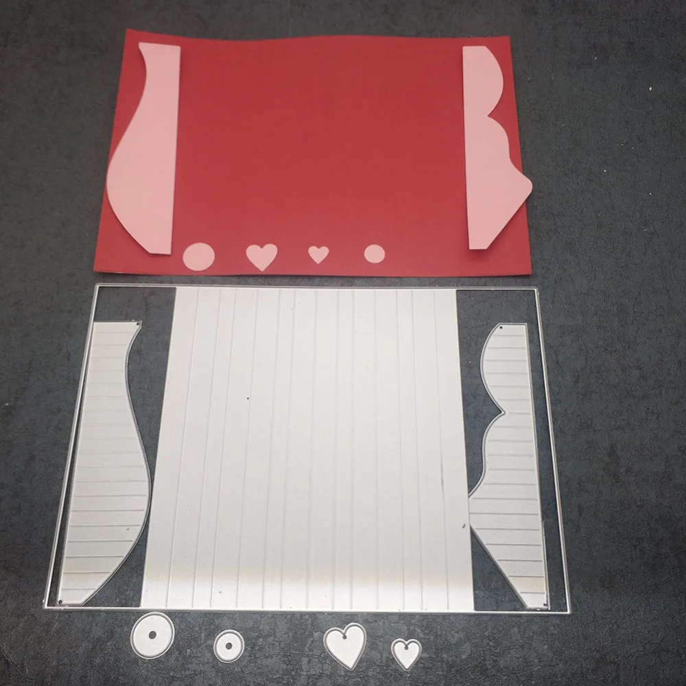  Hemere 204*142mm Card Frame Metal Cutting Dies 3D DIY Scrapbooking Carbon Sharp Craft Die Photo/Alb - 32875419939