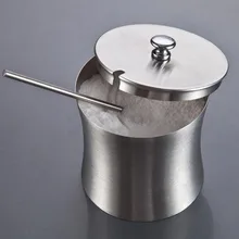 Nuevas Herramientas de Cocina de Acero Inoxidable Sal Pimienta Botella Vinagrera Condimentos Cocina Tarro de la Especia de Almacenamiento De Herramientas de Azúcar Botella Tarro Pote de Azúcar