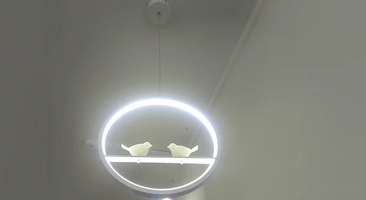 Salão de Cozinha Branco Preto Luzes Pingente Interior Varanda Loft Casa Pendurado Iluminação Moderna Arte Aves Led Lâmpadas - 8 High Quality pendant lamp