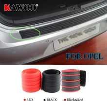 Kawoo para opel mokka vectra zafira combo astra j meriva protetor traseiro de borracha pára proteger guarnição capa peitoril tapete almofada estilo do carro