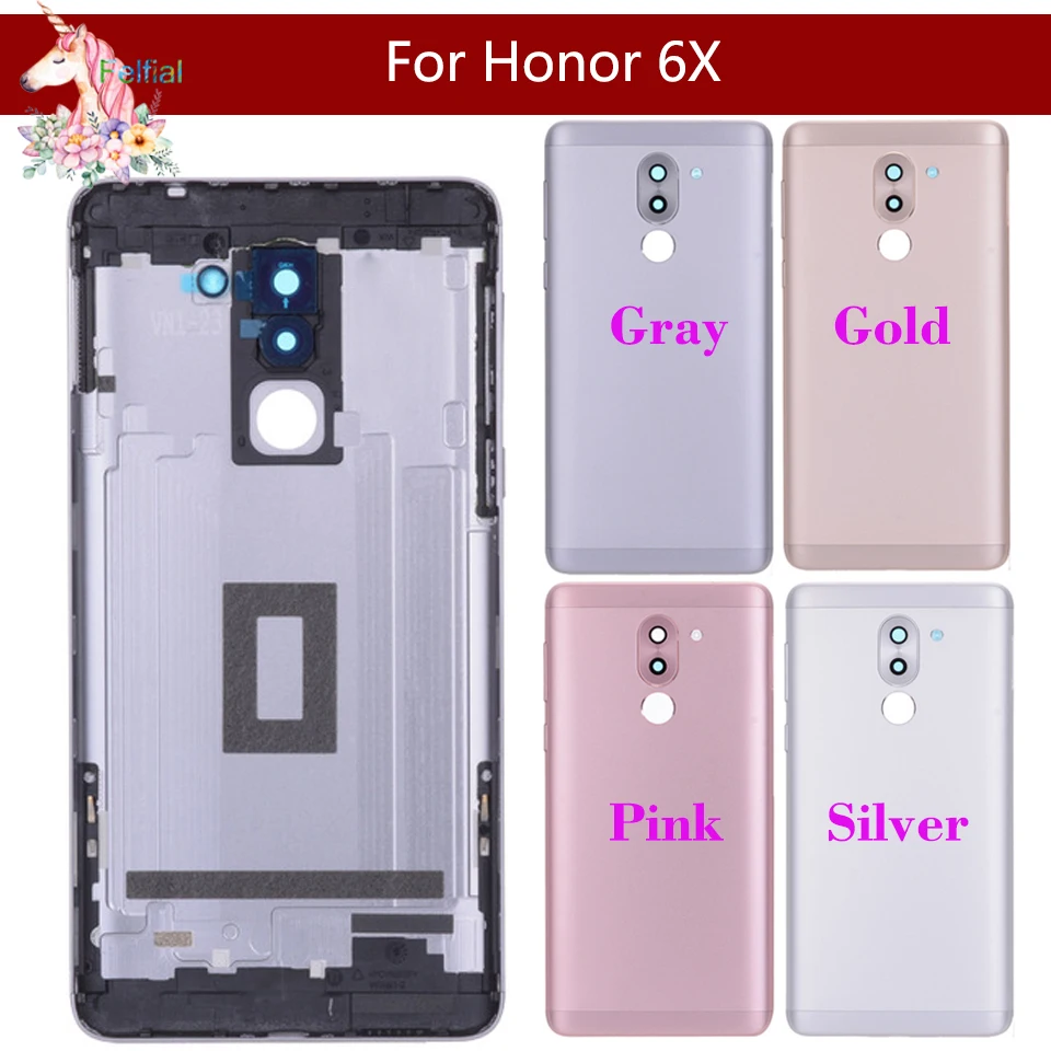 Оригинальный чехол для аккумулятора Huawei Honor 6X GR5 2017 задняя крышка задней двери