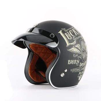 

TORC Motorcycle street Moto Vintage Helmets Retro Chopper electric scooter Bikes Helmet motocross racing riding Capacetes