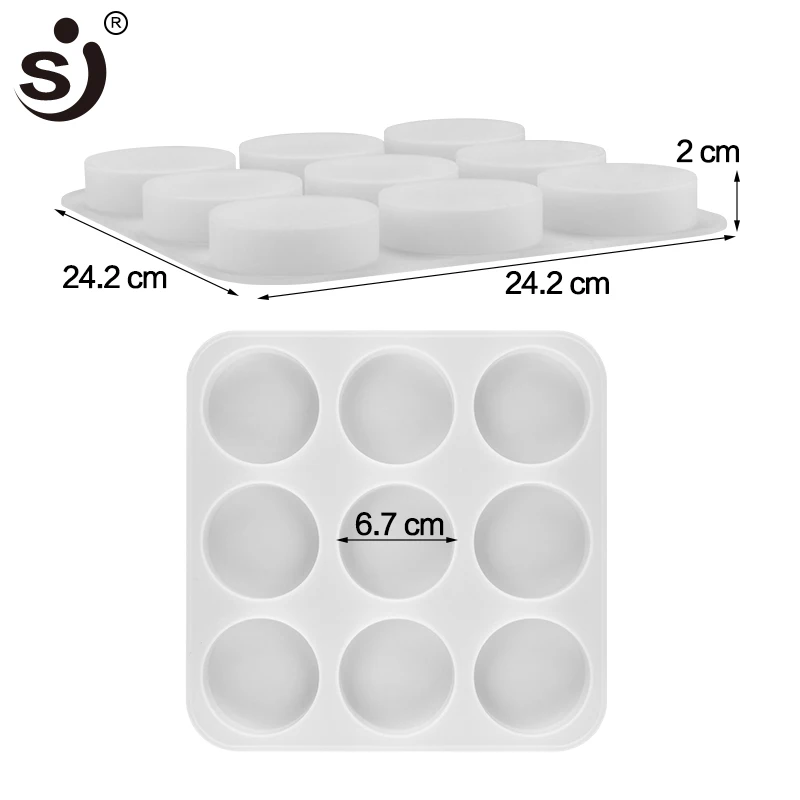 SJ 71 мл 3d Силиконовое Мыло Форма для выпечки, круглая Baby Silico Mold мыло формы для мыла изготовление форм ручной работы ванная комната Нетоксичная кухня