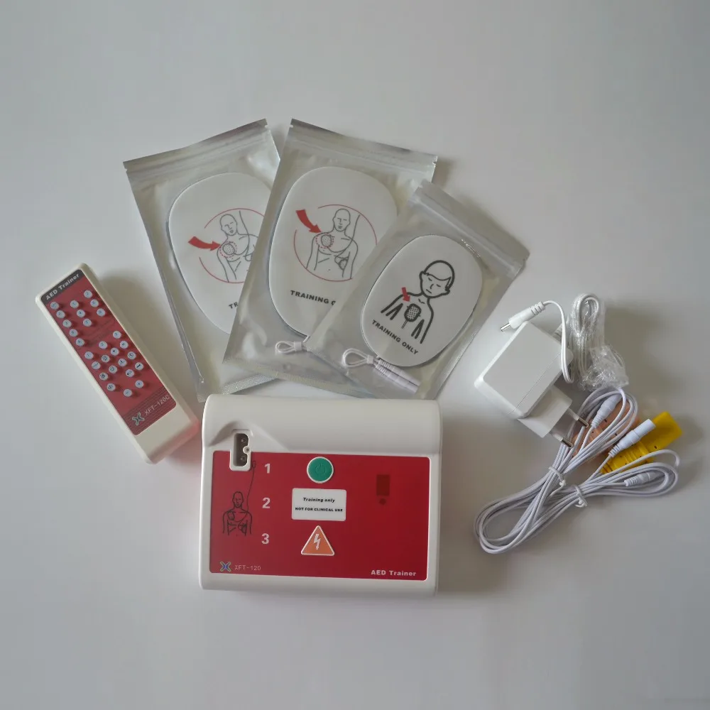 Dispositivo de Treinamento de Primeiros Socorros + Máscara do Cpr Francês Inglês Desfibrilador Externo Automático Trainer Ressuscitação Cardiopulmonar & Aed 18 Weddings & Events