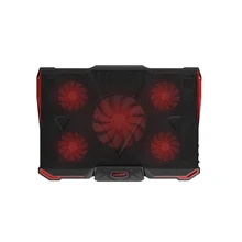 Профессиональный внешний дополнительный usb-вентилятор для ноутбука 12-17 дюймов с 5 вентиляторами 2 usb-порта скользящая подставка охлаждающий вентилятор для ноутбука Ice Devil 4