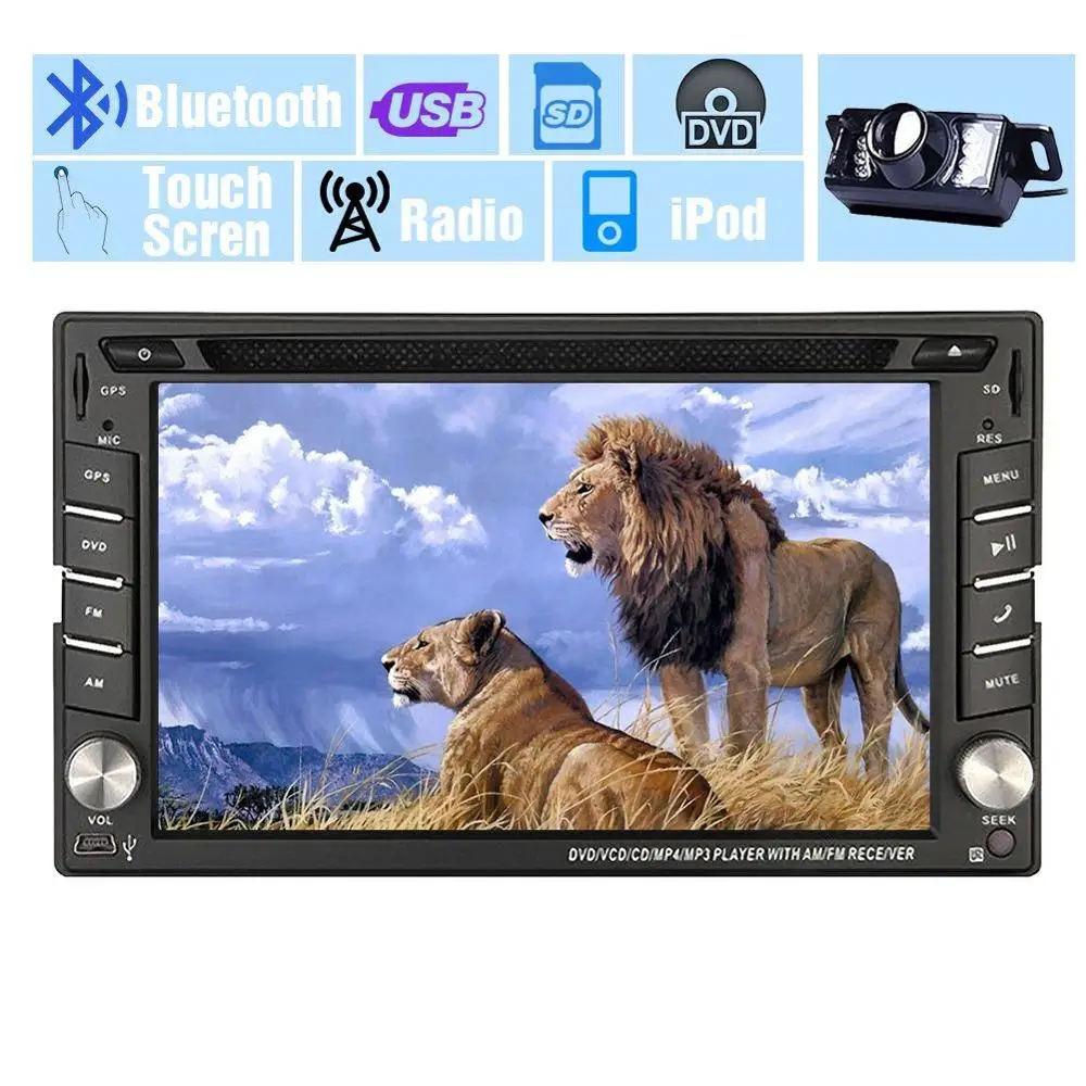 

Auto radio System Car Stereo In Dash 3D GPS Navigation Audio Receiver CD DVD Player BT Audio Car Video Double Din PC Head Unit