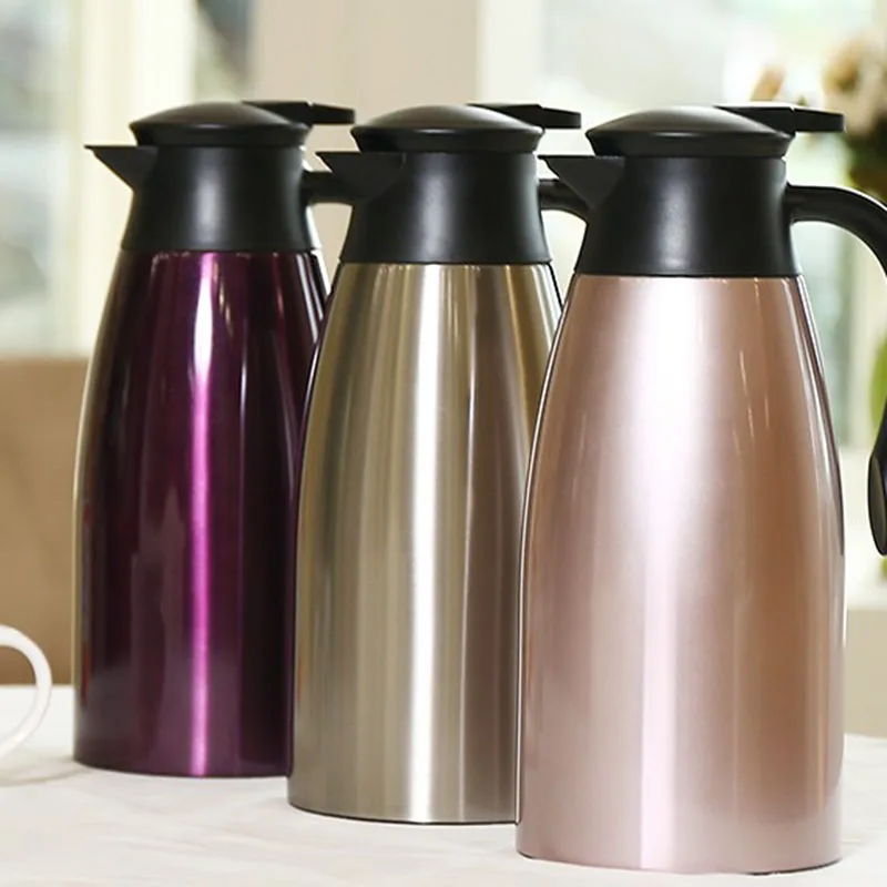 HLF 2.0L big Thermos Kettle Stainless Steel Coffee Pot Insulation