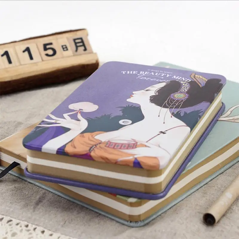 HOT Iron cover Diary notebook Notepad SketchBook Drawing graffiti Sketch Book 128 sheets Hardcover Office School Supplies Gift|sketch book|cover
