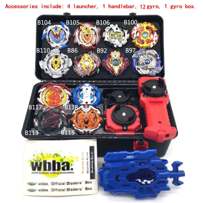 Новые пусковые установки Beyblade Toupie Bayblades металлические черные гальки набор burst Fafnir коробка bey blade Bey blade игрушки для Childn - Цвет: 12pcs