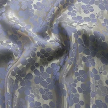 50 см* 114 см цветочный жаккардовый принт шелк вискоза ткань шитье вечернее платье пальто Шелковый атласный материал