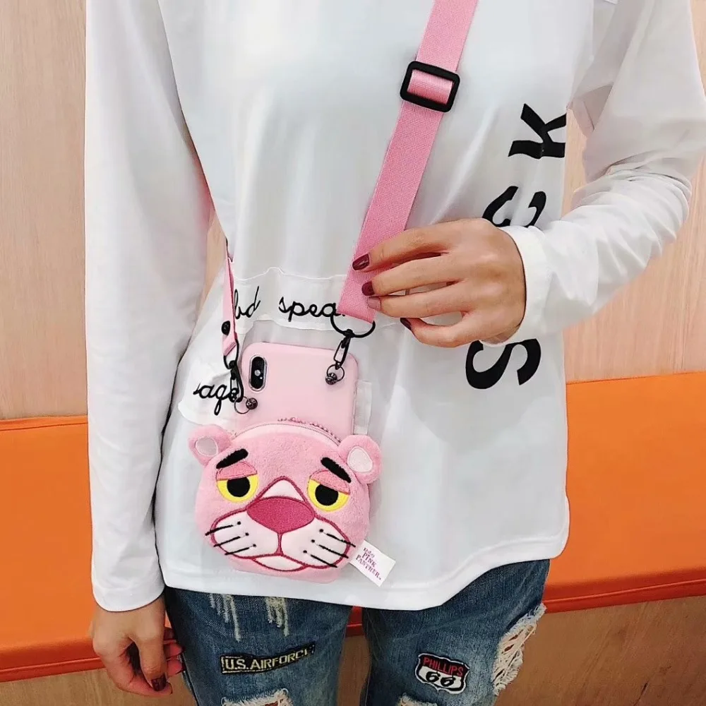 

Hazy beauty For iphone 7 Case Cute Cartoon Silicone Wallet Hang Rope Cases For iPhone X XS XR XS Max 6S 7 8 plus Case Back Cover