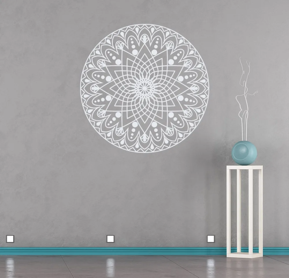 

Modern Design Mandala Flower Wall Decal Removable Wall Stickers For Yoga Studio Special Interior Home Decor DIY Art Mural SYY775